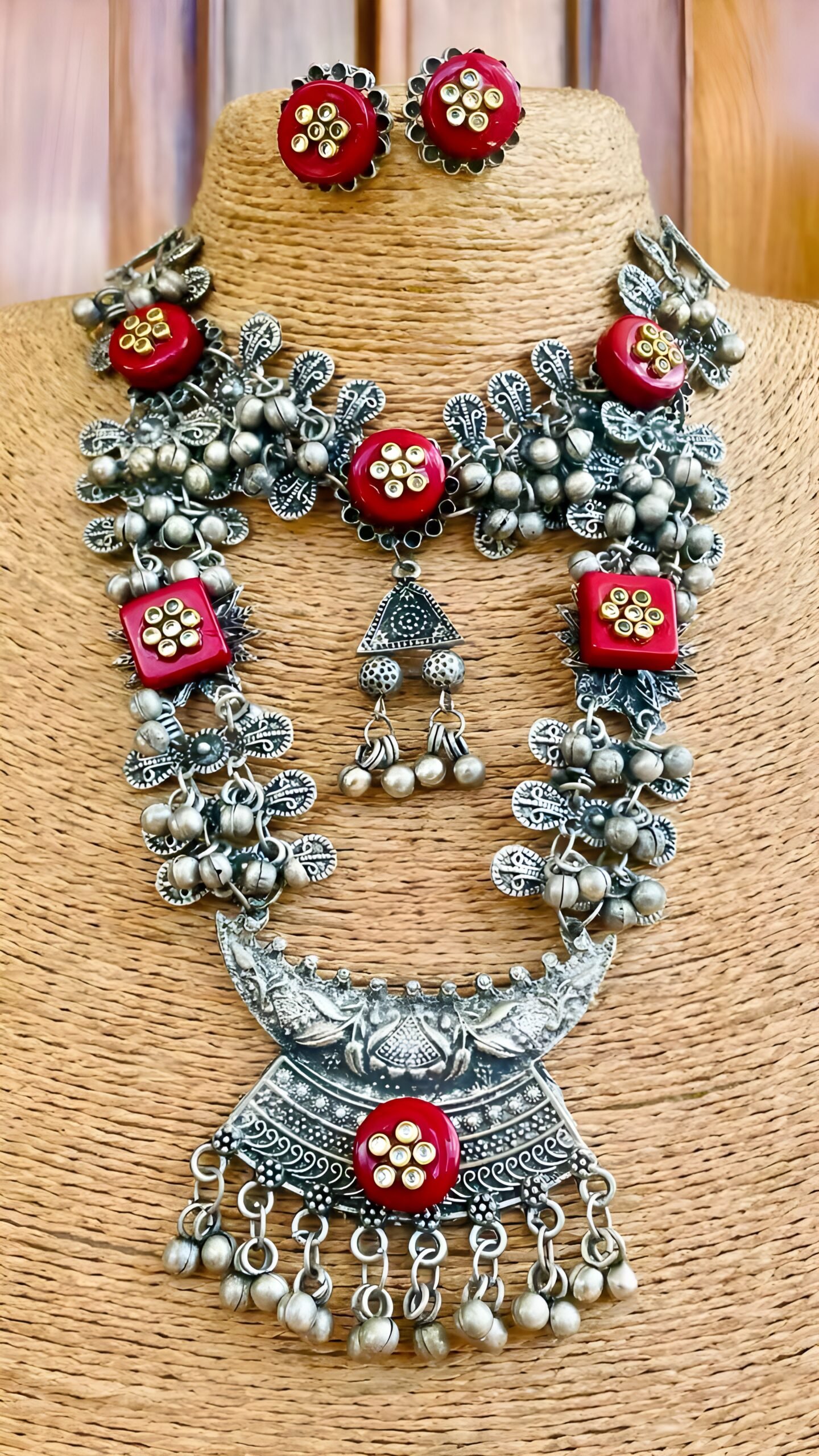 Ethnic necklace sale set