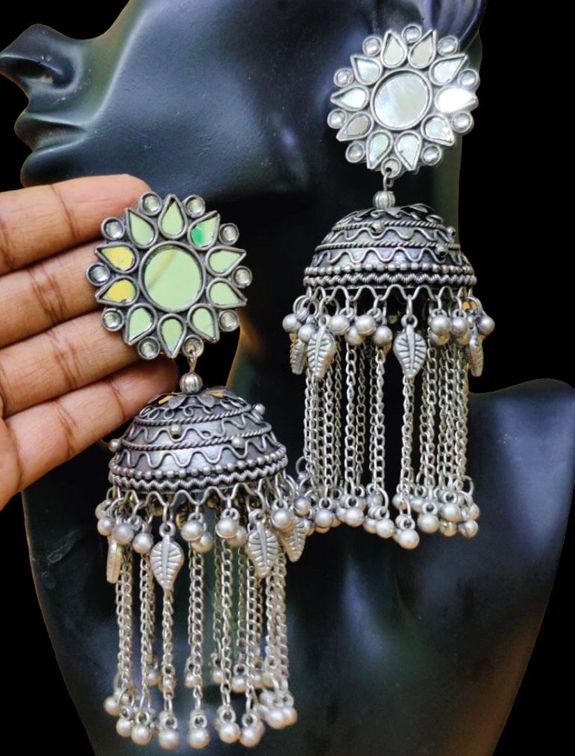 New Fancy & Latest 2 Gram Gold Wedding Party Wear Earrings & Ring for Women  - African Boutique